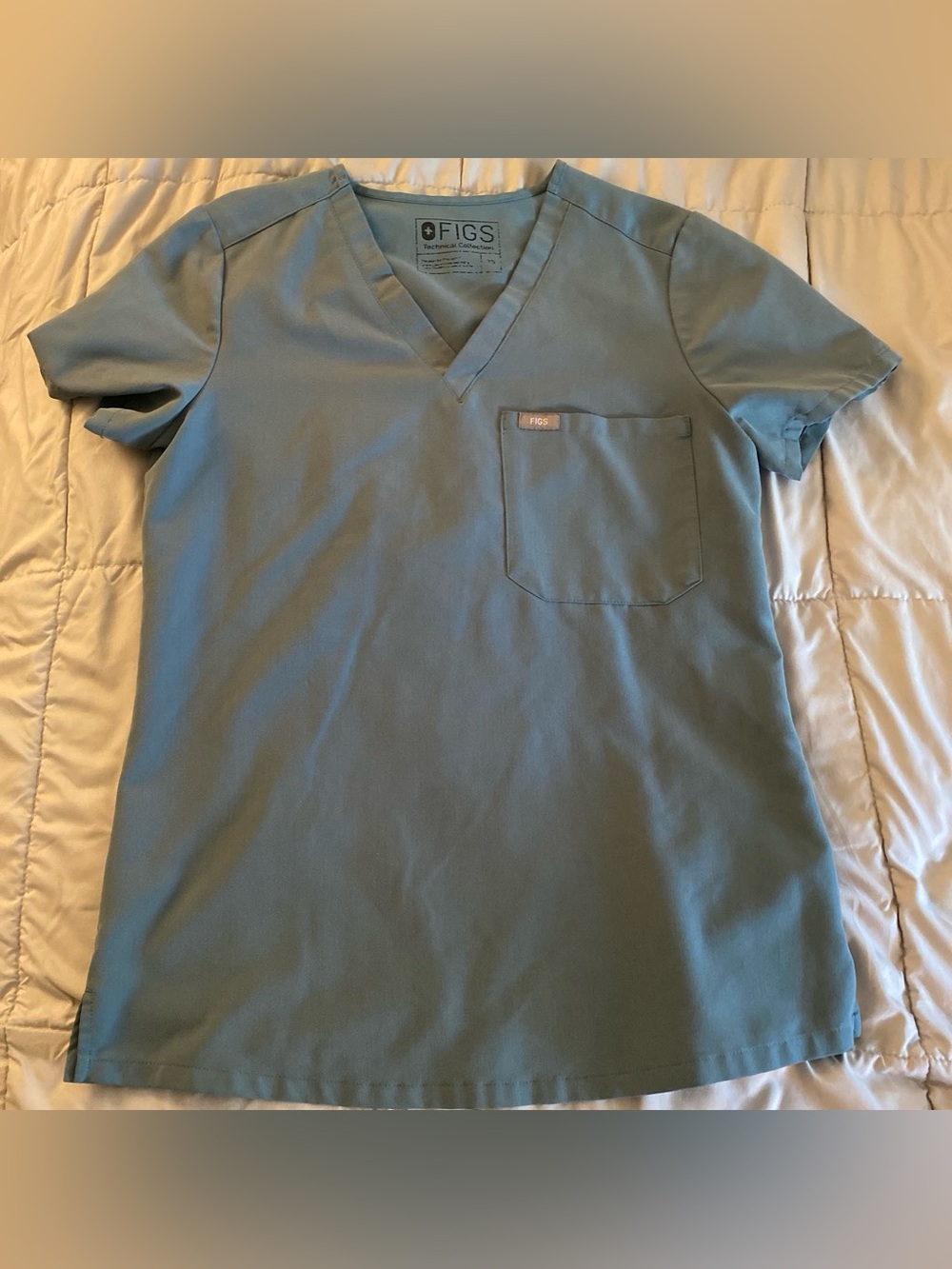 Figs Hydrogen Green Catarina Scrub Top